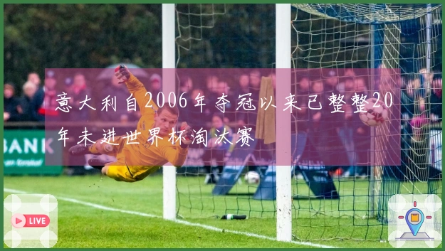意大利自2006年夺冠以来已整整20年未进世界杯淘汰赛